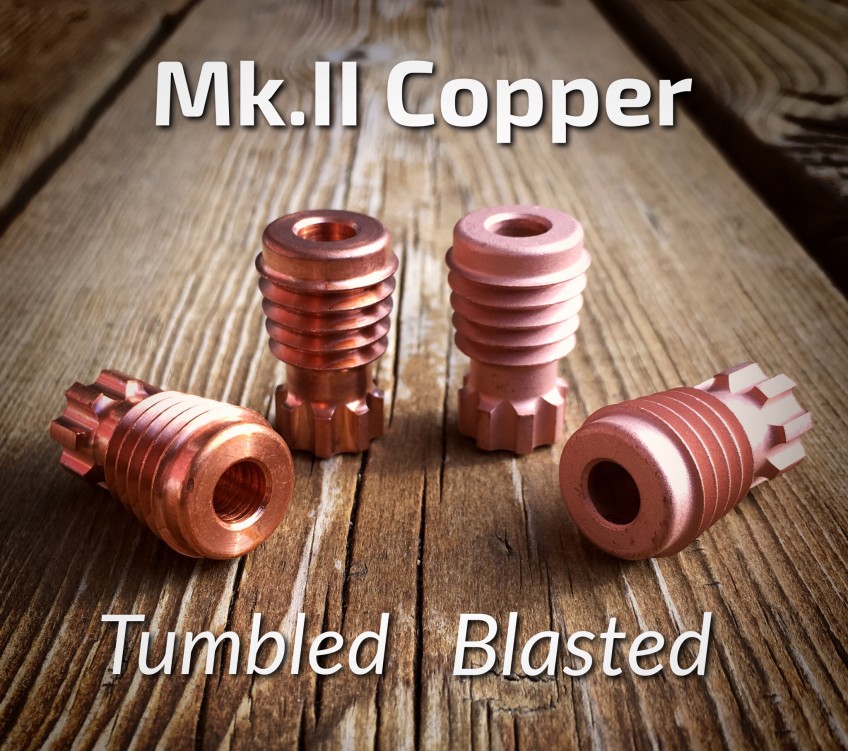 Copper Mk.II’s Available in Tumbled and Blasted